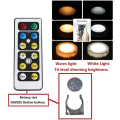 Miniatyrbild 3 av 5: Zjmama batteridriven glödlampa med fjärrkontroll för icke-elektriska armaturer Aaa-drivna LED-lampor Varmvit Liten E27 Puck Lights Daylight Emerg 2 Count (Pack of 1)
