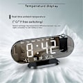 Miniatyrbild 3 av 5: Mini 4K Klockkamera LED Digital Smart Väckarklocka Projektion Stöder Fjärrvisning Mobil Detektion Minikamera Black