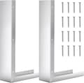 2 st mikrovågsugnssats i rostfritt stål 3'' sidopanel, silver