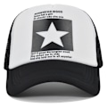 Miniatyrbild 2 av 11: Femuddig mesh manlig hatt Hip-hop Street Dance - cap Svart och vit genombruten utomhus cap cap Färgmatchande mesh Cm6007CoffeeWhiteColorMatching Adjustable
