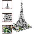 Miniatyrbild 2 av 2: Bygga Eiffeltornet Miniatyrblock Set, 3369 bitar Miniatyrblock 3d pusselleksaker, presenter för vuxna och barn