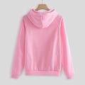 Miniatyrbild 2 av 5: Mode Loungeset för kvinnor Modekläder 2-delad sweatsuit Långärmad tröja Långbyxor Pink 2XL