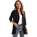 Miniatyrbild 5 av 5: 2023 Ny Dammode Temperamentrock Enfärgad Casual Cardigan Sju Points Topp black M