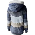 Miniatyrbild 5 av 5: Dam S Vinter Luvtröja Varm Plysch Kappa Med Zip Ficka Lös Kappa Dam S Kläder Teddy Fleece Jacka Långärmad Vinterjacka Ytterkläder Steetwear X07 Army Green 4XL