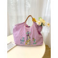 Miniatyrbild 1 av 3: Embroidered shopping bag Handbag Oxford cloth bag Purple rabbit Purple rabbit l