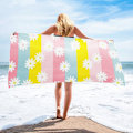 Miniatyrbild 1 av 4: Strandhandduk, Mikrofiber Strandhandduk, Extra Stor 70X140CM Snabbtorkande Super Lätta Handdukar för Resor, Simning, Camping, Picknick, Strand