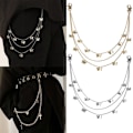 Miniatyrbild 9 av 10: Midja Chain Byxor Chain GULD STYLE1
