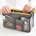 Miniatyrbild 3 av 5: Bag in Bag Handväskinsats Väskinsats Grå gray one size