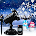 Miniatyrbild 1 av 2: Nyårsprojektorlampa, Julprojektor utomhus/inomhus, Dynamic Snowy Landscape Jullampa med fjärrkontroll