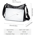 Miniatyrbild 3 av 5: Kvinnor Liten Messenger Bag Pu Läder Axelplånbok Handväska Dam Crossover Lätt Meser Multi Pocket