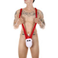 Miniatyrbild 4 av 6: Män Jul Sexig Nyhet Stringtrosa Boxer Nattkläder Byxor
