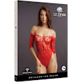 Miniatyrbild 4 av 4: Le Désir: Crotchless Rhinestone Teddy, One Size Röd one size