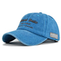 Miniatyrbild 1 av 9: Cap Retro Broderad Peaked Cap Tvättad gammal solhatt Par Cb4435LightBlue Adjustable