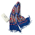Miniatyrbild 2 av 4: Dambroderade oversize tofssjal Scarf Wraps för kvinnor