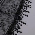 Miniatyrbild 4 av 5: Damsjal 2022 vår och höst blommor spets Andas ihålig 17# dark gray 150-40cm