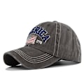 Miniatyrbild 6 av 11: Distressed Broderad Baseball Cap Amerika Broderad Baseball Cap Amerikanska flaggan Retro Duck Tongue Hat Partihandel Cb3277ArmyGreen Adjustable