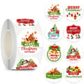 500 st God Jul presentetiketter, 3,8 cm jul