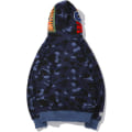 Miniatyrbild 3 av 4: Shark Ape Bape Hoodie Camo Print Polyestertröja Casual Loose Zip Hoodie Jacka För Herr Dam Camouflage Blue L