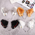 Miniatyrbild 3 av 5: 15 färger Vacker maskerad Halloween kattöron Cosplay Bow T A3