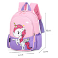 Miniatyrbild 2 av 7: Barn Pojkar Flickor Ryggsäck Enhörning Skolväska Ryggsäck Ryggsäck pony sky blue pink
