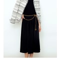 Miniatyrbild 4 av 8: Camellia chain adjustable elastic waist accessory dress high class pants chain waist chain