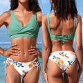 Miniatyrbild 1 av 2: Printed Mid Waist Bikini uit Badkläder 2022 New Beach Badkläder style4 S
