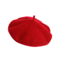 Miniatyrbild 2 av 5: Damer Plain for Basker Ull Franska för Basker Hög kvalitet Vinter Höst Red