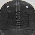 Miniatyrbild 2 av 10: Utrikeshandel Hästsvanshål Cap Amerikanska flaggan Peaked Cap Broderad Mesh Cap Dam Cap Med Hårförlängning Häst Svans Baseball Cap Cc6422WineRed Adjustable