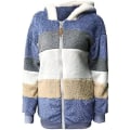 Miniatyrbild 4 av 5: Dam S Vinter Luvtröja Varm Plysch Kappa Med Zip Ficka Lös Kappa Dam S Kläder Teddy Fleece Jacka Långärmad Vinterjacka Ytterkläder Steetwear Purple L