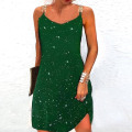 Miniatyrbild 4 av 5: Damer Casual ärmlös rygglös klänning Dammodekläder Plus Size green M