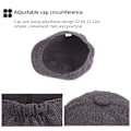 Miniatyrbild 5 av 5: Bomull Polyester Män Flat Cap Snygg Enfärgad Pojkar Gentleman Dark Grey