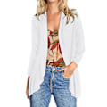 Miniatyrbild 1 av 5: 2023 Ny Dammode Temperamentrock Enfärgad Casual Cardigan Sju Points Topp white M