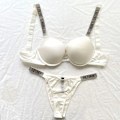 Miniatyrbild 1 av 5: Sexy Lingerie Comfort Women Set Push Up Bra Victoria's Secret Lingerie Set Female   Underwear Vetement Femme White 80B