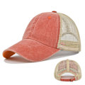 Miniatyrbild 11 av 11: Enfärgad cap Peaked Cap Mesh Cap Solhatt Glänsande Cap Custom Logo Partihandel Cl7357RoseRed Adjustable