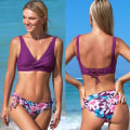 Miniatyrbild 1 av 2: Printed Mid Waist Bikini Suit Badkläder 2022 New Beach Badkläder style5 XS