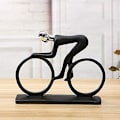 Miniatyrbild 2 av 4: Harts Cyklist Ornament Ridning Man Skulptur Cyklist Skulptur Cykelstaty Cyklistfigur Hem
