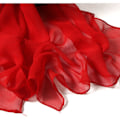 Miniatyrbild 2 av 2: Chiffong Georgette Scarf Enfärgad Lång Sjal Kvinnor Muslim Hijab Bandana Tunn Red