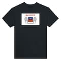 T-shirt - PIXELFORMA - Mayotte Flag - Sort - 100% bomuld - Korte ærmer Svart S