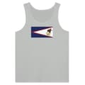 American Samoa Flag Tank Top i grått Grå XL