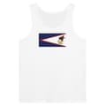 American Samoa Flag Tank Top i Vit Vit XXL