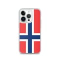 Mobilskal Flagga Svalbard och Jan Mayen - iPhone 14 Pro Flerfärgad