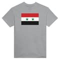 T-shirt - PIXELFORMA - Syriens flag - Grå - 100% bomuld - Korte ærmer Grå M
