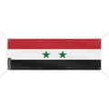Syrien Flagg Banner 8 Öljetter 40x120 cm