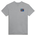 T-shirt - PIXELFORMA - Flag RDC - Broderi - 100% Bomuld - Klassisk Snit Grå S