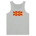 Linne - Ej specificerat - Nordmakedoniens flagga - 100% bomull - Slim fit - Blandat Grå M