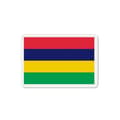 Magnet Flagg Mauritius - 9 cm - 50 stycken Flerfärgad