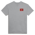 T-shirt - PIXELFORMA - Tunisisk flag - 100% bomuld - Broderi - Klassisk pasform Grå M