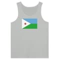 Djibouti Flag Tank Top i grått Grå XL