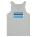 Linne - Flag of Botswana - Grå - 100% bomull - Figursydd snitt - Blandat Grå M