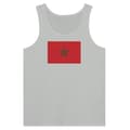 Tanktop - Marokkos Flag - Grå - 100% bomuld - Tilsiddende snit - Blandet Grå M